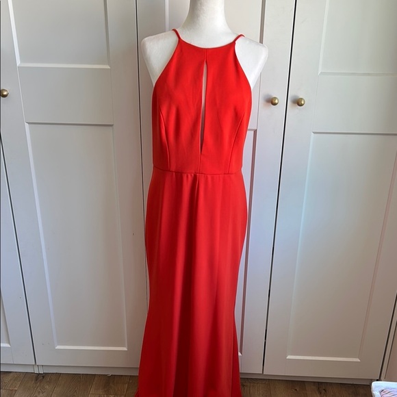 Jay Godfrey Red Formal Gown with Front Slit | 10 - Picture 3 of 8